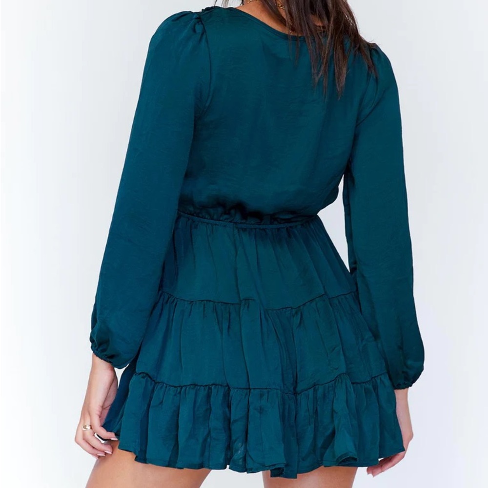 PRINCESS POLLY RANDI MINI DRESS TEAL - Picture 2 of 4